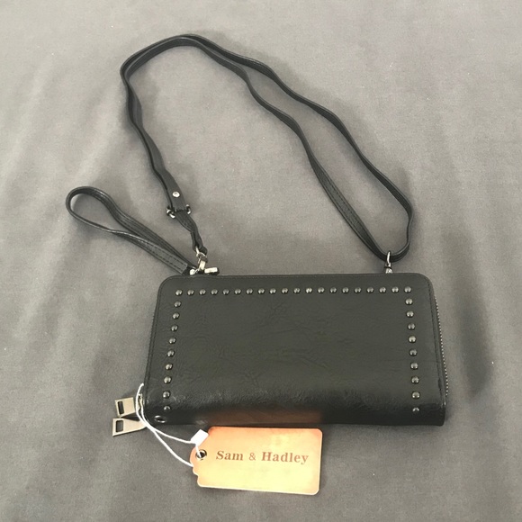 Sam and Hadley Bags Sam Hadley Studded Crossbodywristlet Poshmark